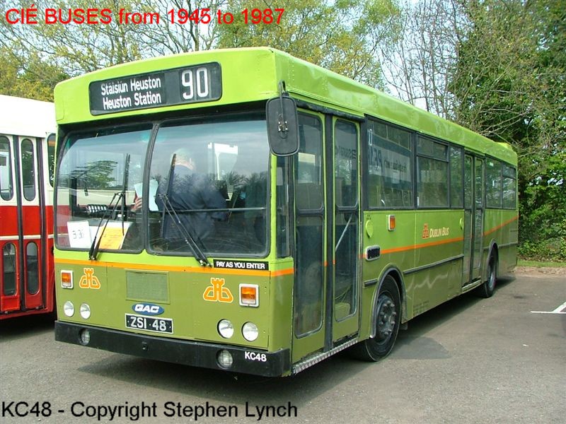 A Preserved Ex-Dublin Bus(CI) KC Class Example - KC48 at the Irish Transport Trust Rally, in Co. Down on 23 April 2005 - Restored and Preserved by Mark Phipps